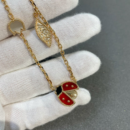 [Rosla]LUCKY SPRING 15 MOTIFS GOLD NECKLACE