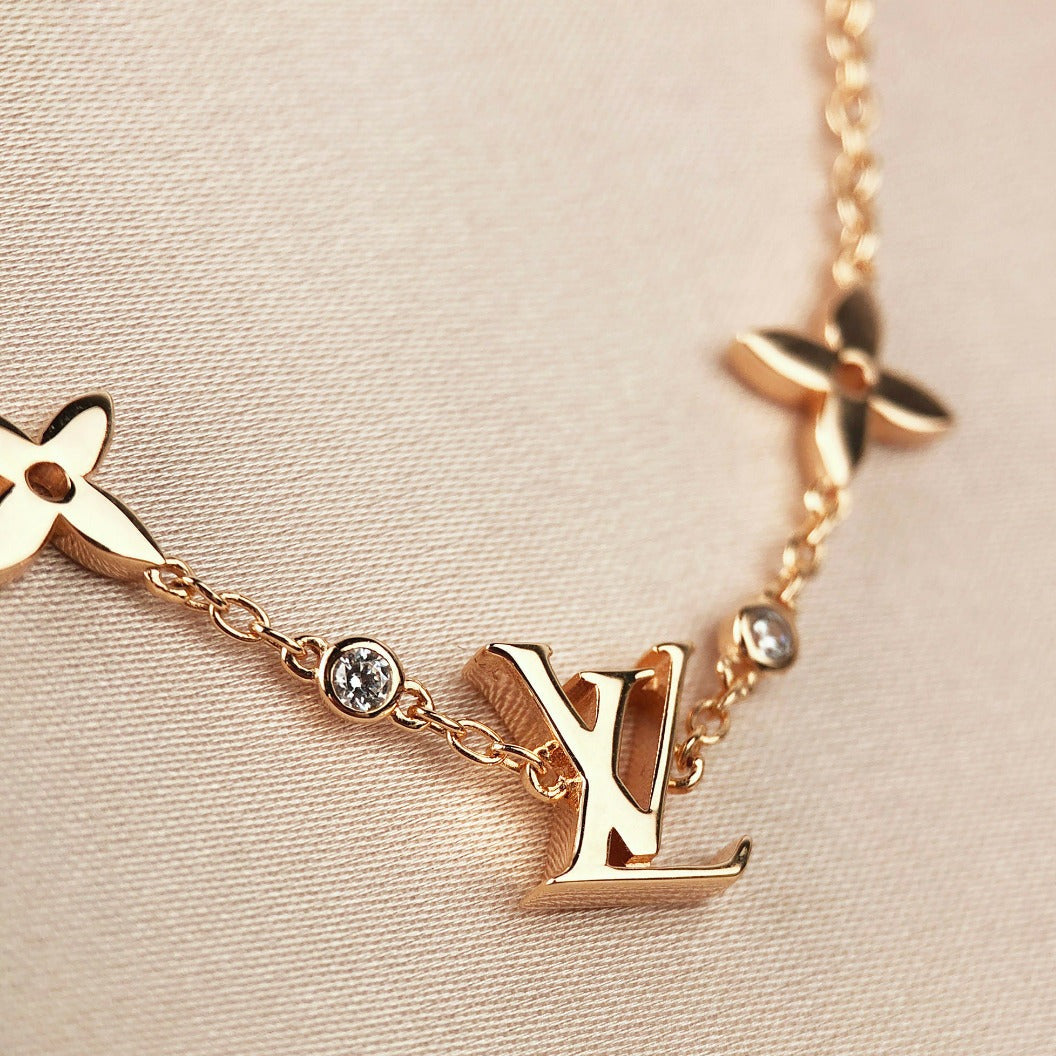 [Rosla]STAR AND SUN 7 MOTIFS GOLD BRACELET