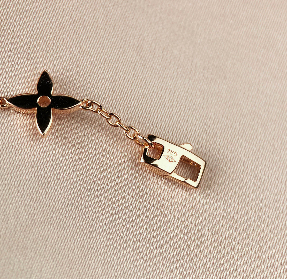 [Rosla]STAR AND SUN 7 MOTIFS GOLD BRACELET