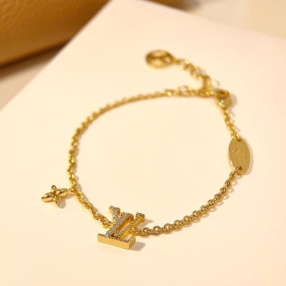 [Rosla]LOGO STAR MOTIF GOLD BRACELET