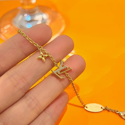 [Rosla]LOGO STAR MOTIF GOLD BRACELET