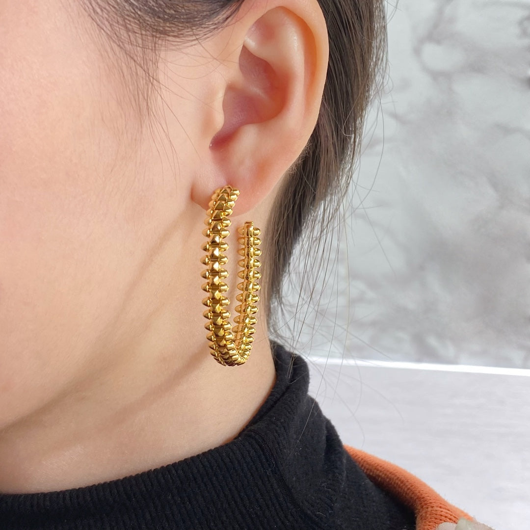 [Rosla]CLASH LARGE HOOP EARRINGS