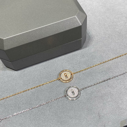 [Rosla]LUCKY MOVE DIAMOND PAVED BRACELET