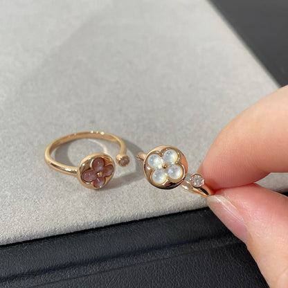 [Rosla]SUN 1 DIAMOND PINK MOP RING