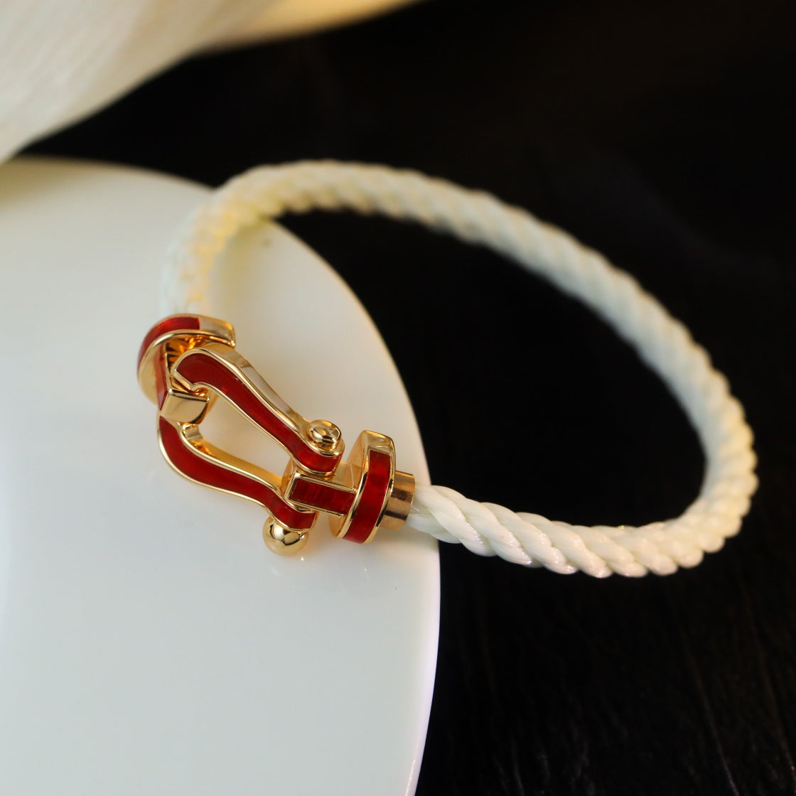 [Rosla]FORCE 10 WHITE TEXTILE DIAMOND PAVED