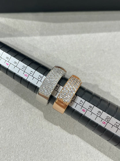 [Rosla]LIENS EVIDENCE  DIAMOND PAVED RING