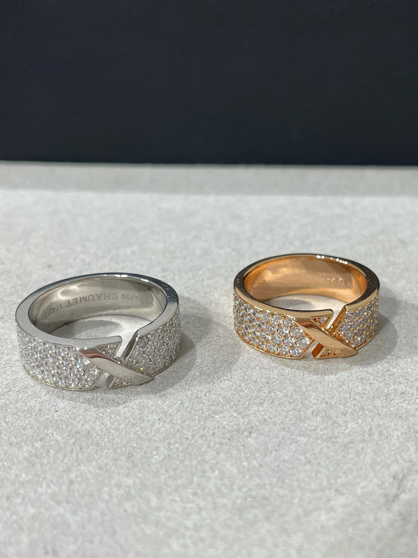[Rosla]LIENS EVIDENCE  DIAMOND PAVED RING