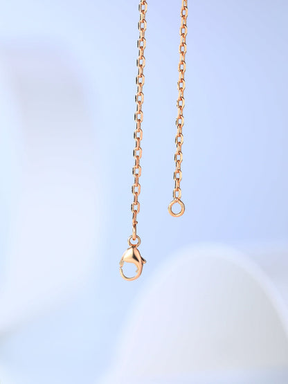 [Rosla]H CAGE PINK GOLD NECKLACE