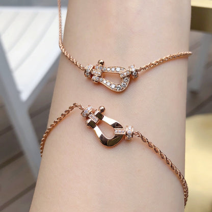 [Rosla]FORCE 10 PINK GOLD DIAMOND NECKLACE