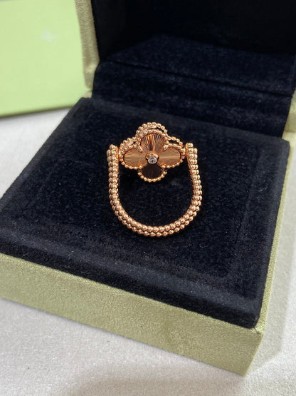 [Rosla]CLOVER RIVERSIBLE RING GOLD COLLECTION