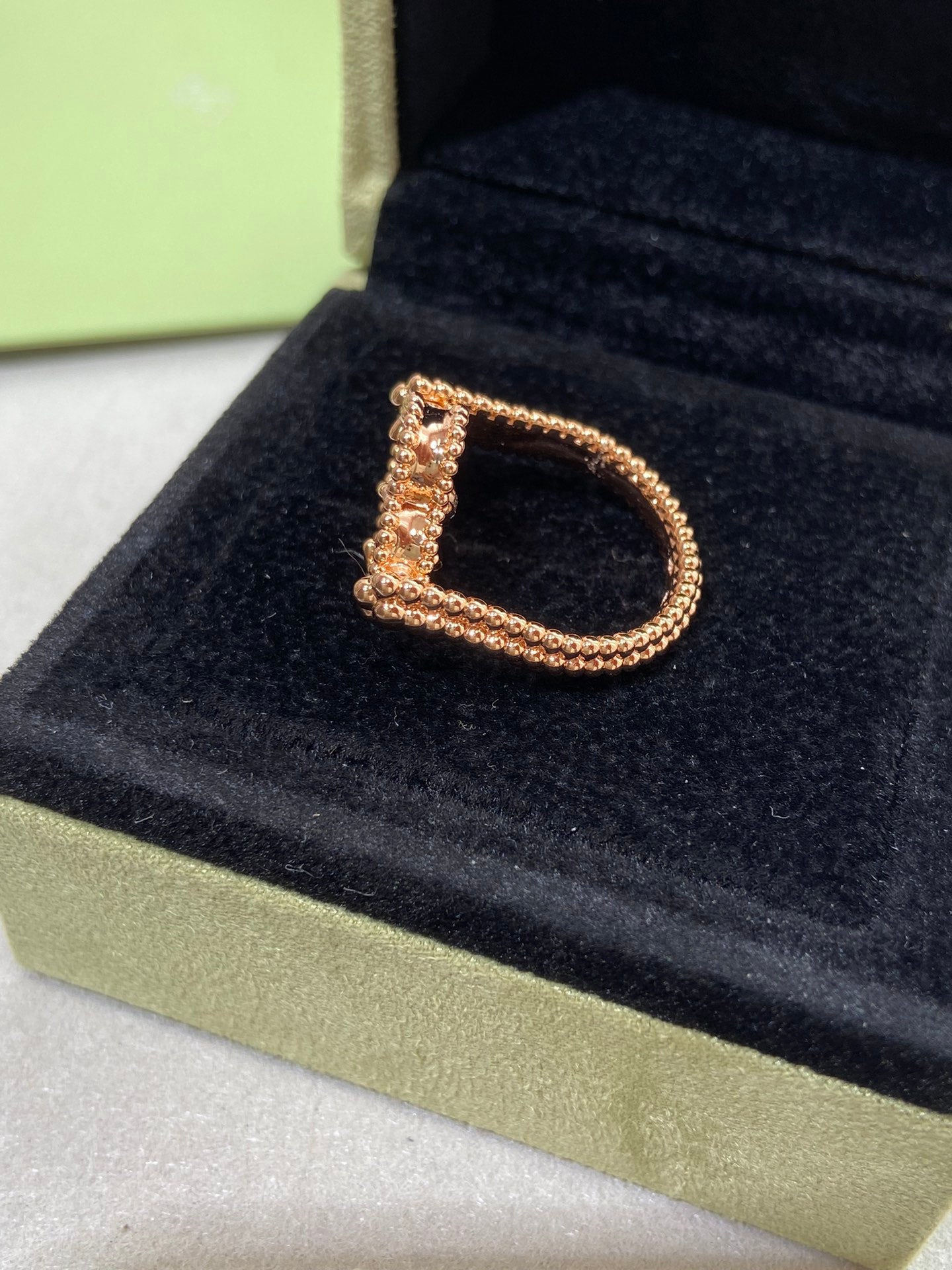 [Rosla]CLOVER RIVERSIBLE RING GOLD COLLECTION