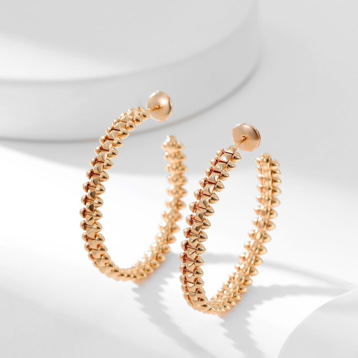[Rosla]CLASH HOOP LARGE EARRINGS