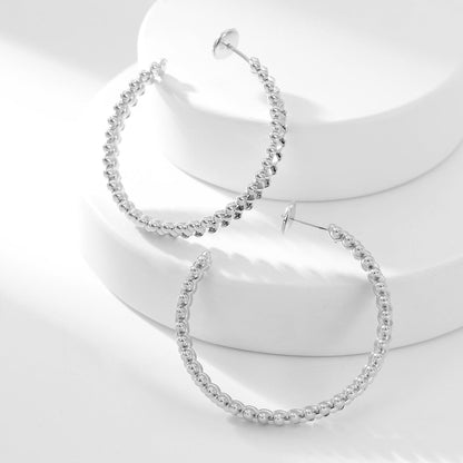 [Rosla]CLASH HOOP LARGE EARRINGS