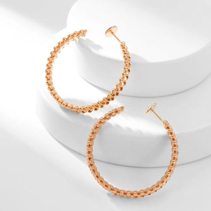 [Rosla]CLASH HOOP LARGE EARRINGS