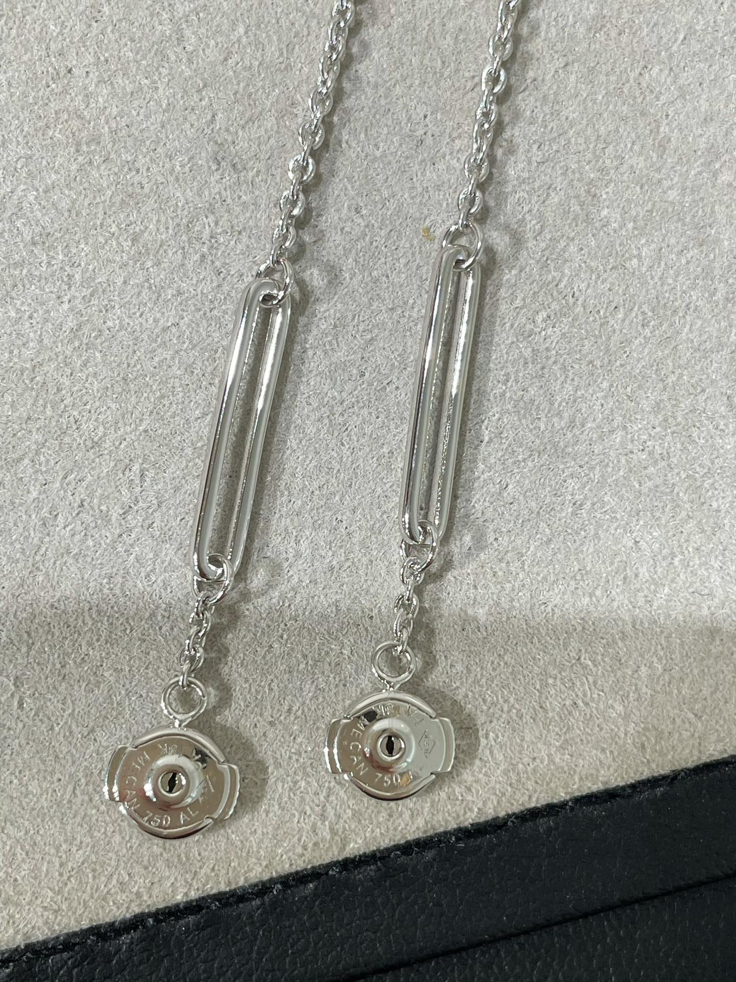 [Rosla]CHAINE CHAOS DIAMOND DROP EARRINGS