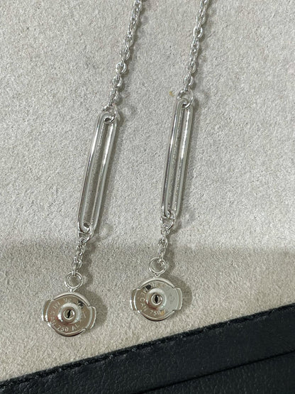 [Rosla]CHAINE CHAOS DIAMOND DROP EARRINGS