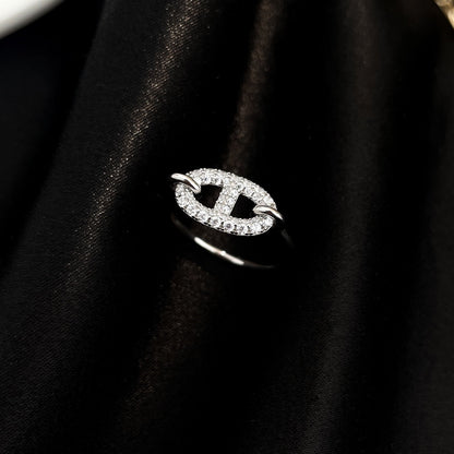 [Rosla]RONDE SMALL SILVER DIAMOND RING