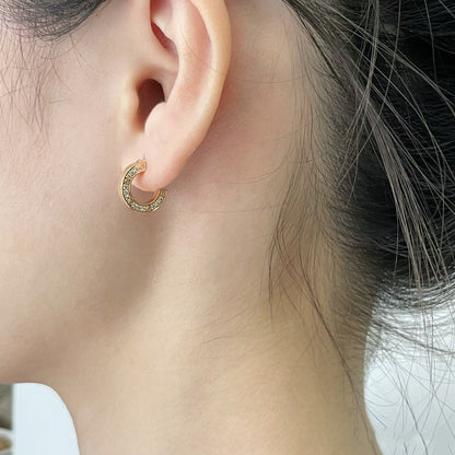 [Rosla]LOVE DIAMOND EARRINGS