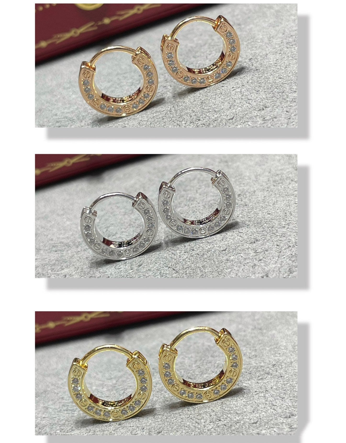 [Rosla]LOVE DIAMOND EARRINGS