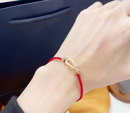 [Rosla]FORCE 10 HALF DIAMOND PINK GOLD RED CORDERI LARGE AND MEDIUM MODEL