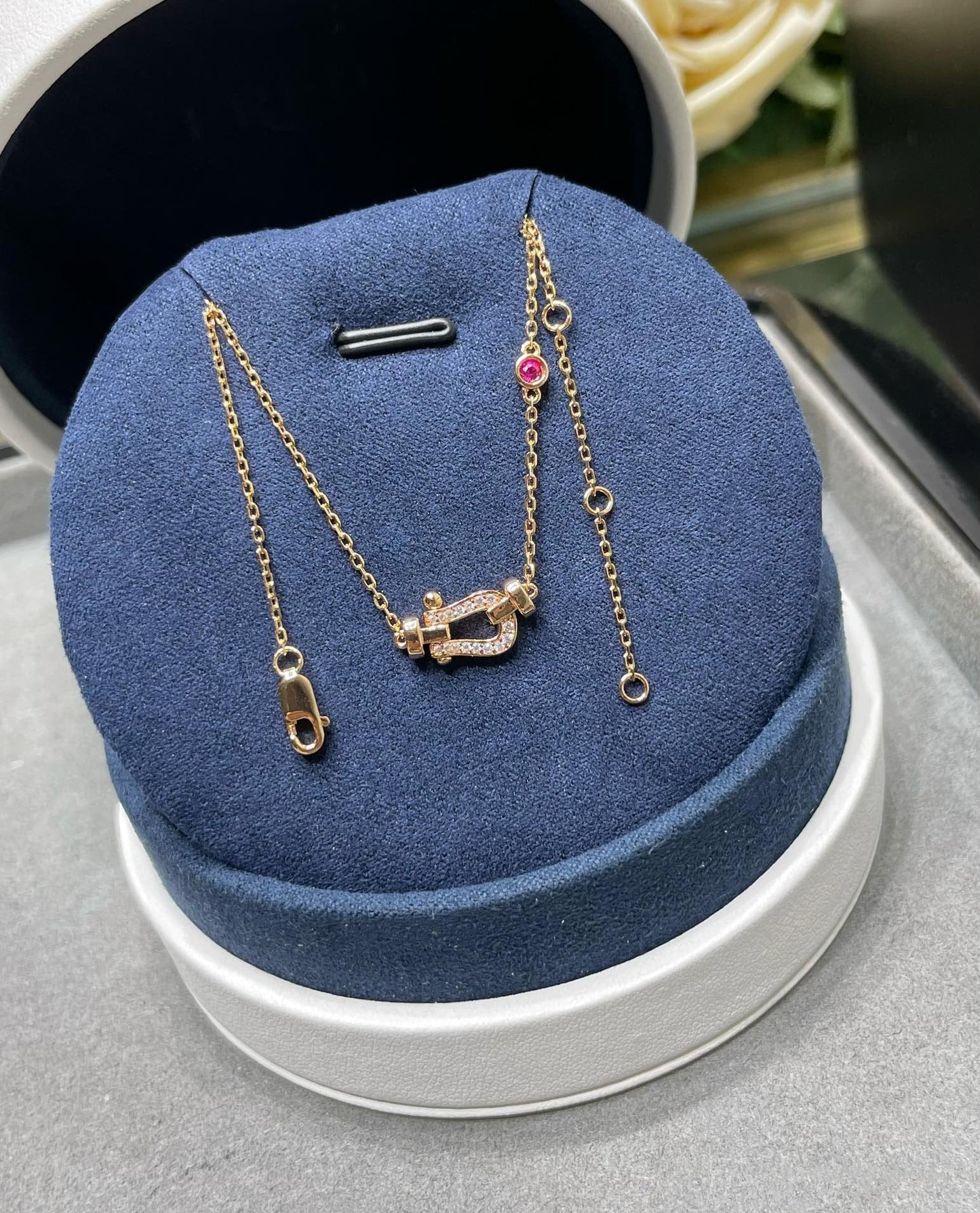 [Rosla]FORCE 10 DIAMOND PINK GOLD NECKLACE