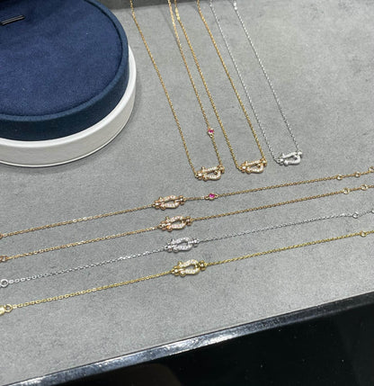 [Rosla]FORCE 10 DIAMOND PINK GOLD NECKLACE