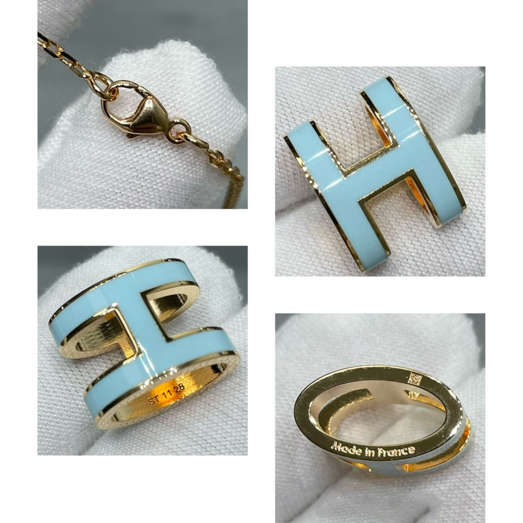 [Rosla]POP H SKY BLUE NECKLACE