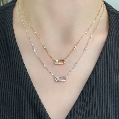 [Rosla]MOVE UNO DIAMOND NECKLACE