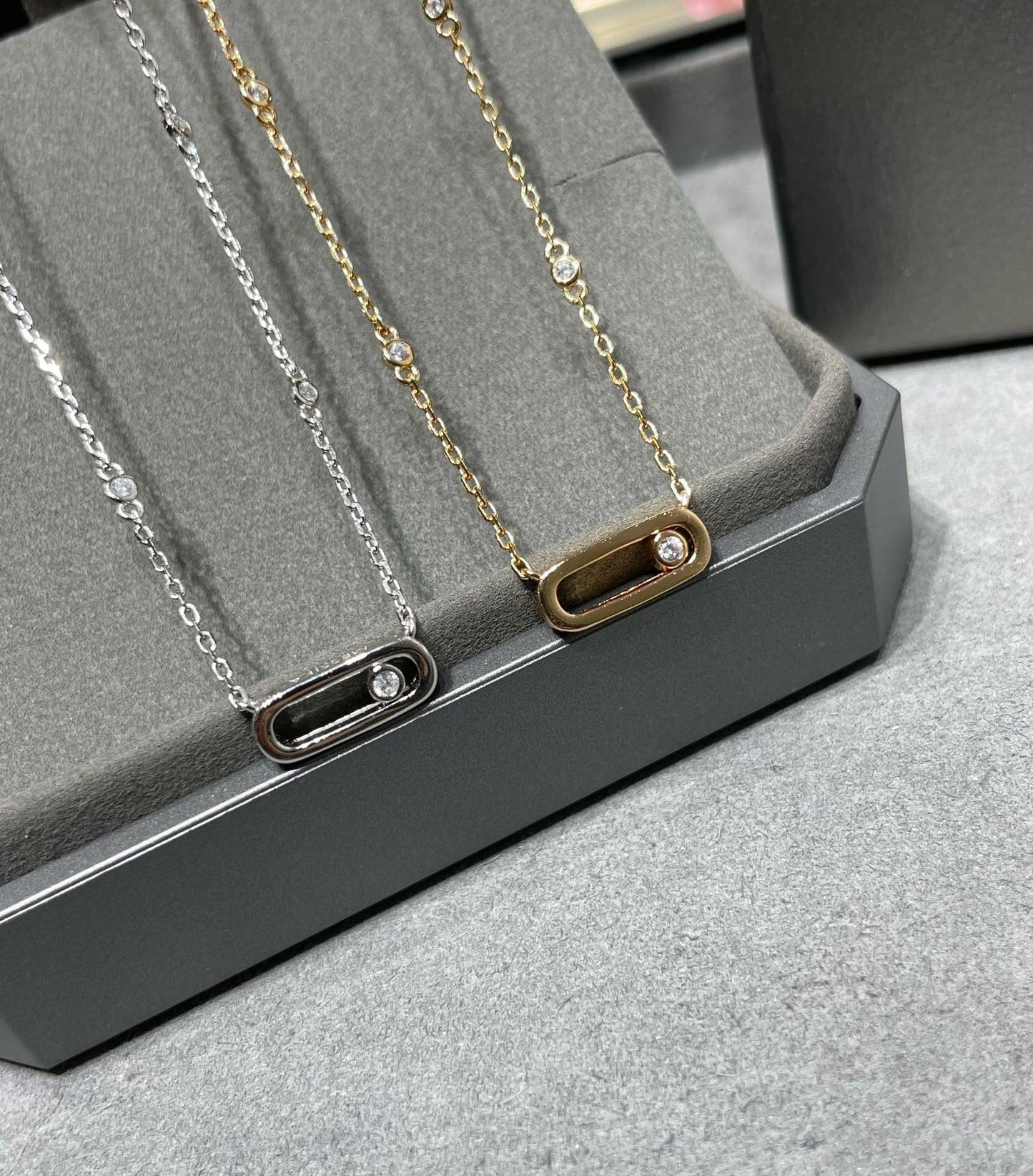 [Rosla]MOVE UNO DIAMOND NECKLACE