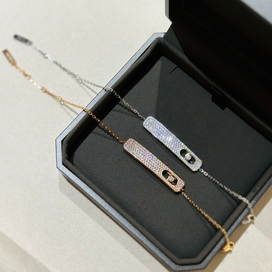 [Rosla]MOVE CLASSIQUE DIAMOND PAVED BRACELET