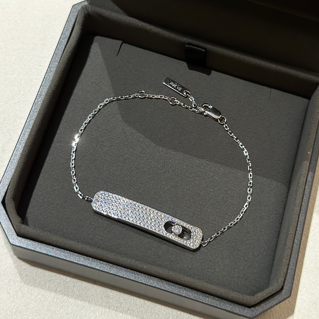 [Rosla]MOVE CLASSIQUE DIAMOND PAVED BRACELET