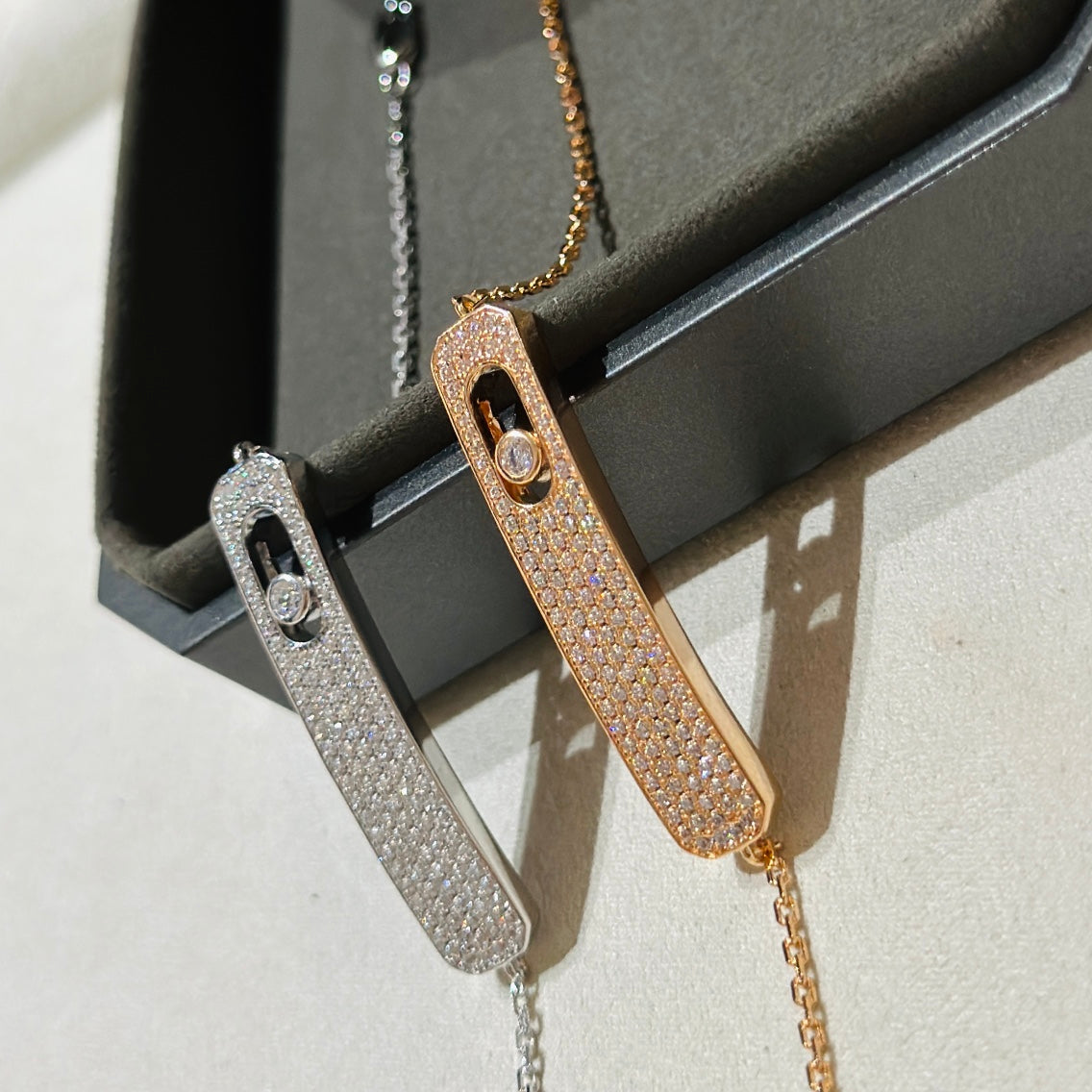 [Rosla]MOVE CLASSIQUE DIAMOND PAVED BRACELET