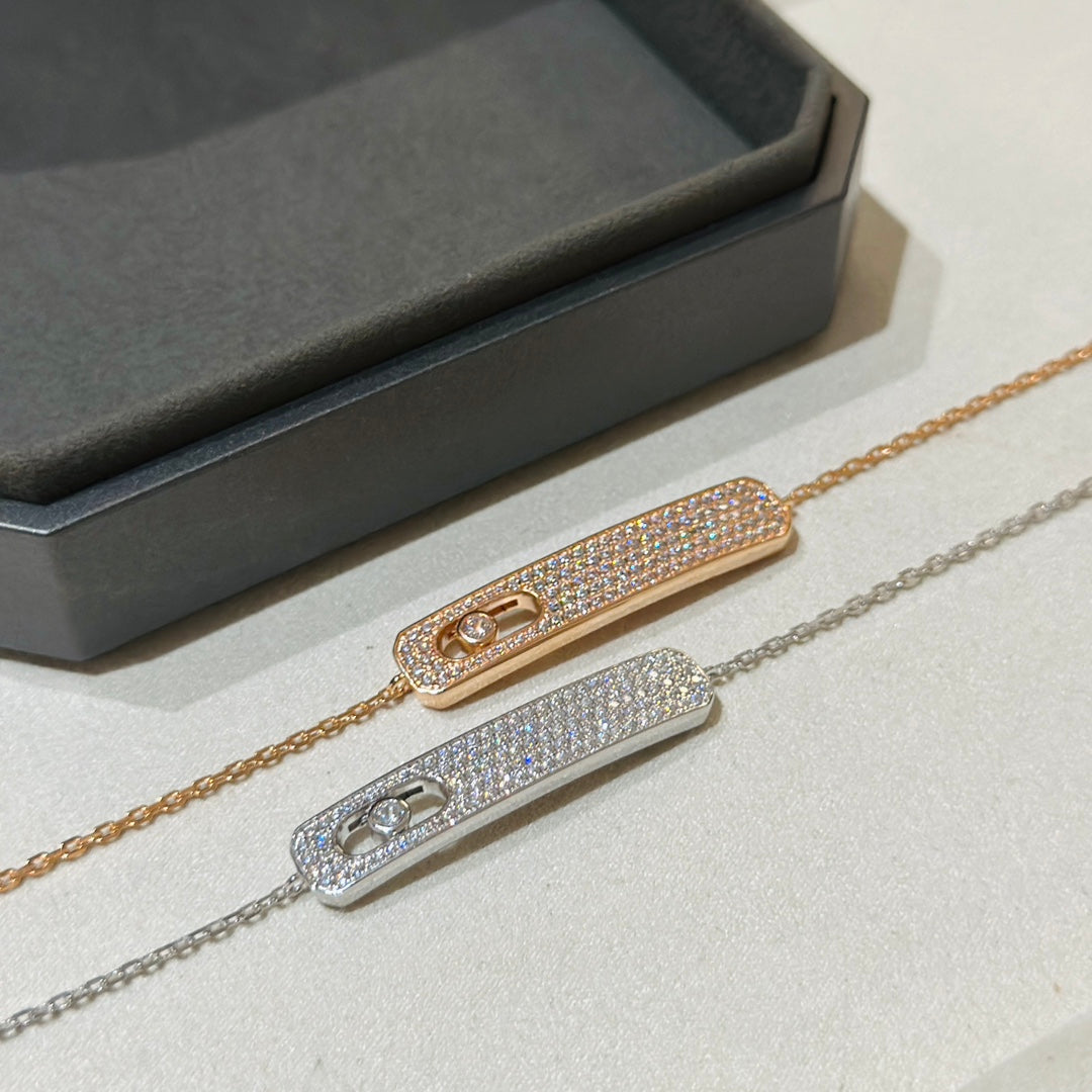 [Rosla]MOVE CLASSIQUE DIAMOND PAVED BRACELET