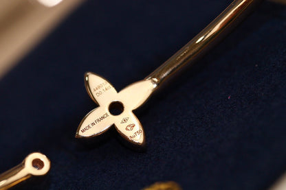 [Rosla]IDYLLE PINK GOLD OPEN BRACELET DIAMOND PAVED