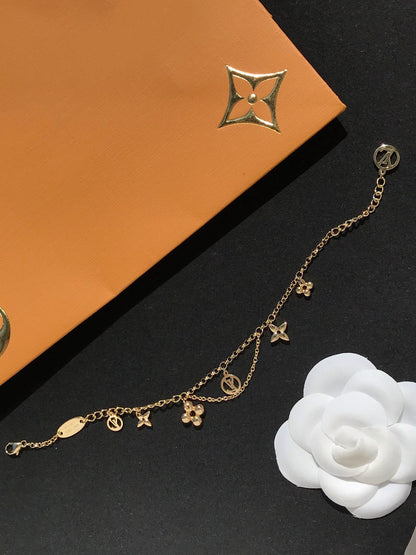 [Rosla]BLOOMING PINK GOLD MOP BRACELET