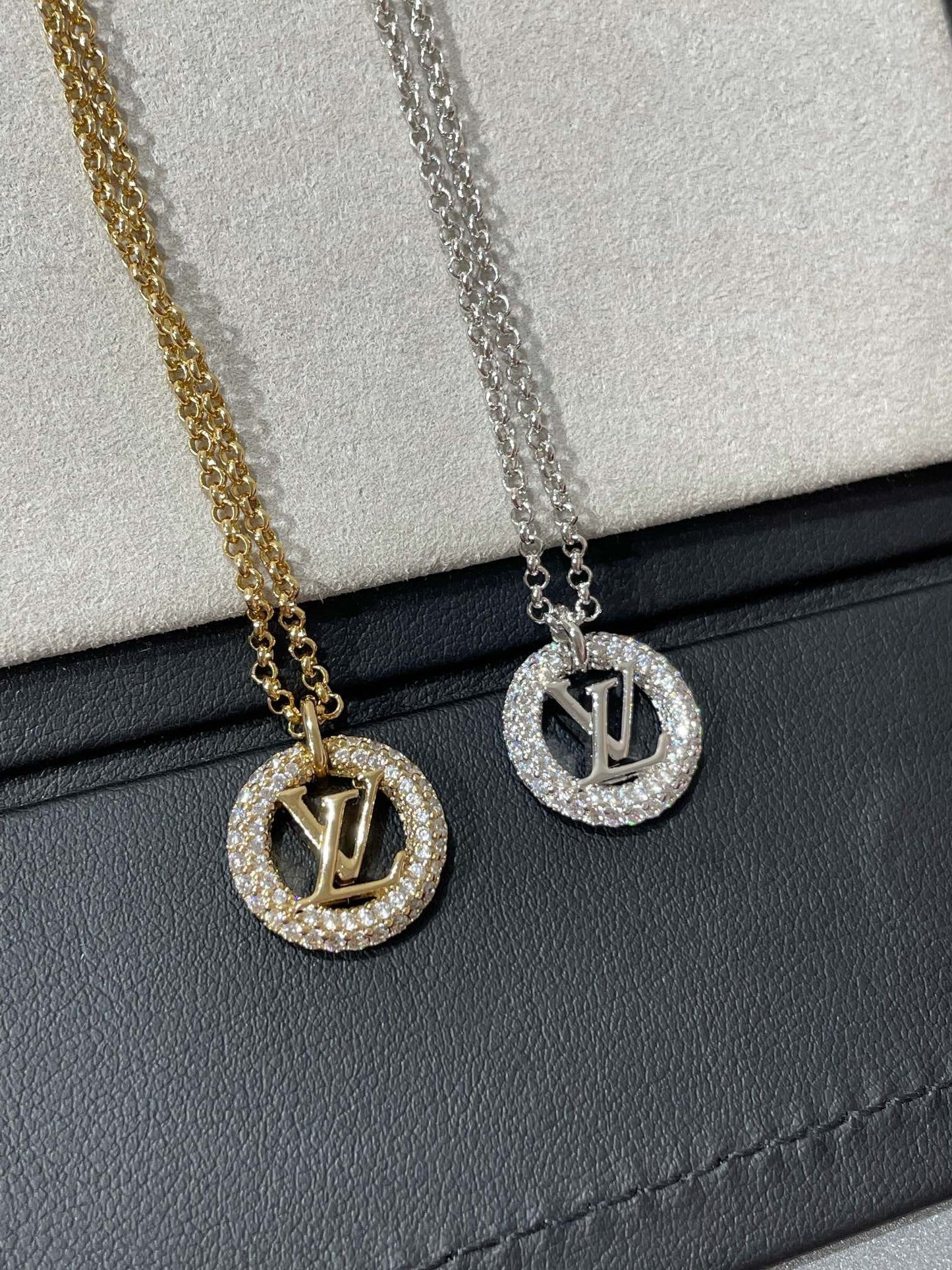 [Rosla]BY NIGHT DIAMOND PAVED NECKLACE