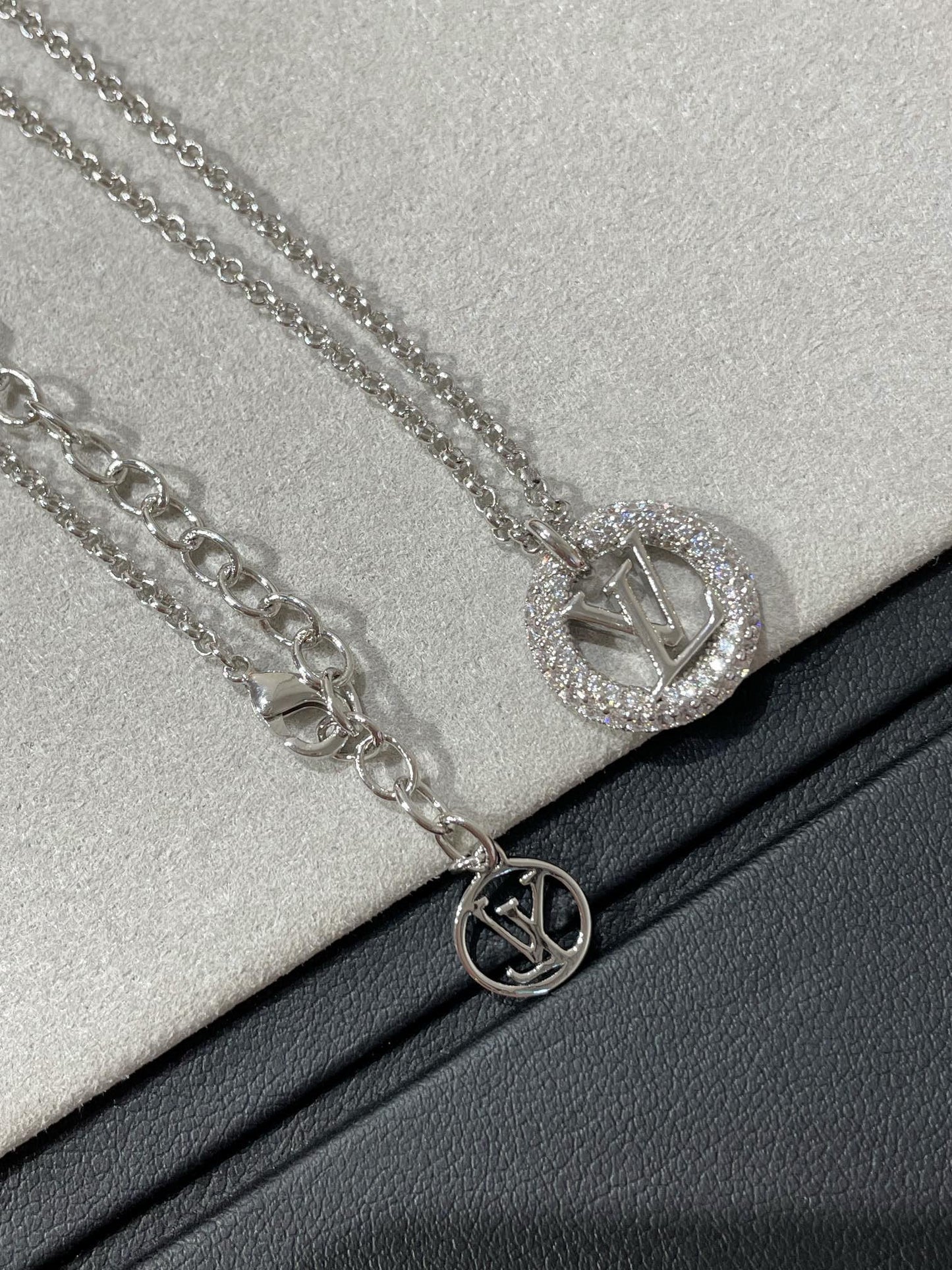 [Rosla]BY NIGHT DIAMOND PAVED NECKLACE