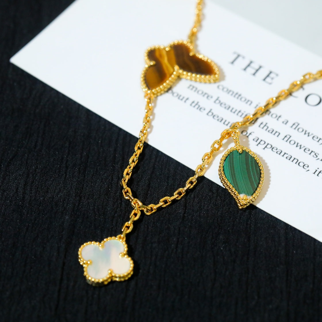 [Rosla]LUCKY SPRING 5 MOTIF GOLD BRACELET