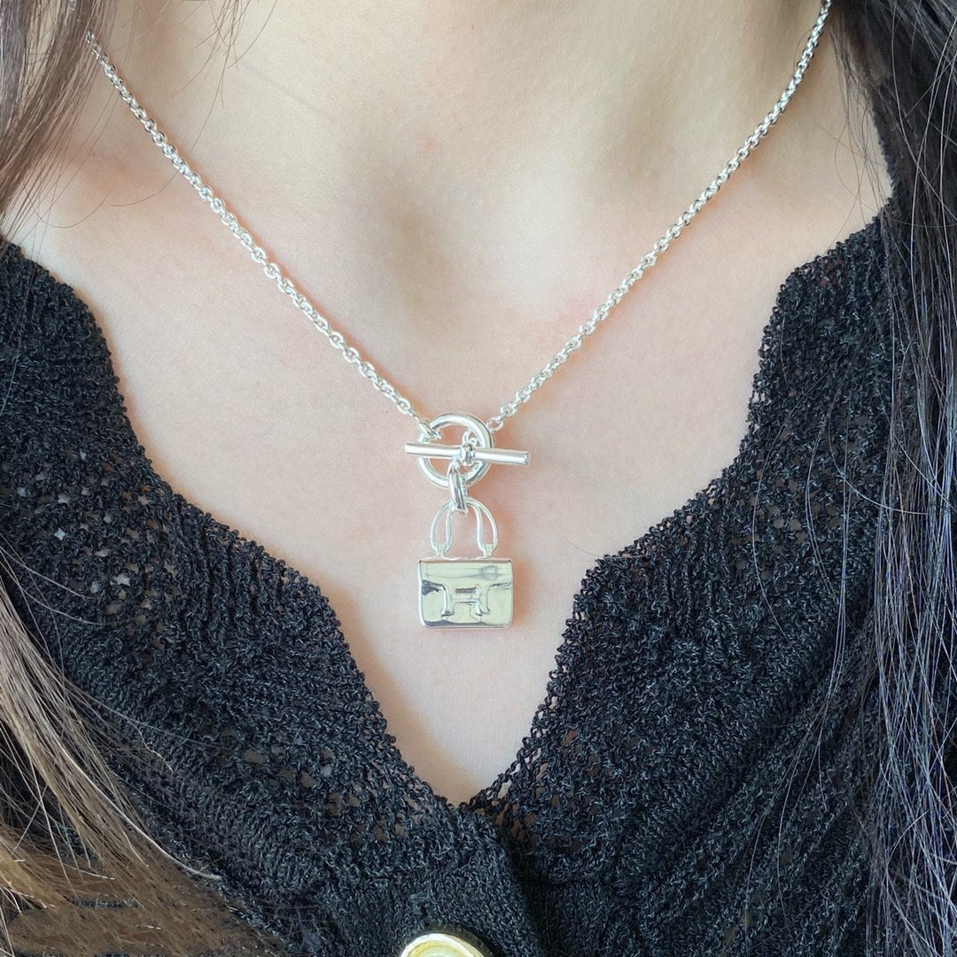 [Rosla]CONSTANCE PEDANT SILVER NECKLACE