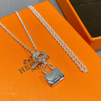 [Rosla]CONSTANCE PEDANT SILVER NECKLACE