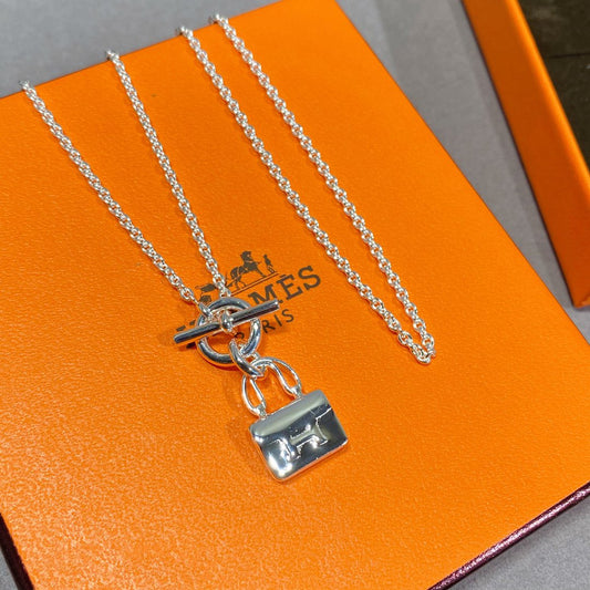 [Rosla]CONSTANCE PEDANT SILVER NECKLACE