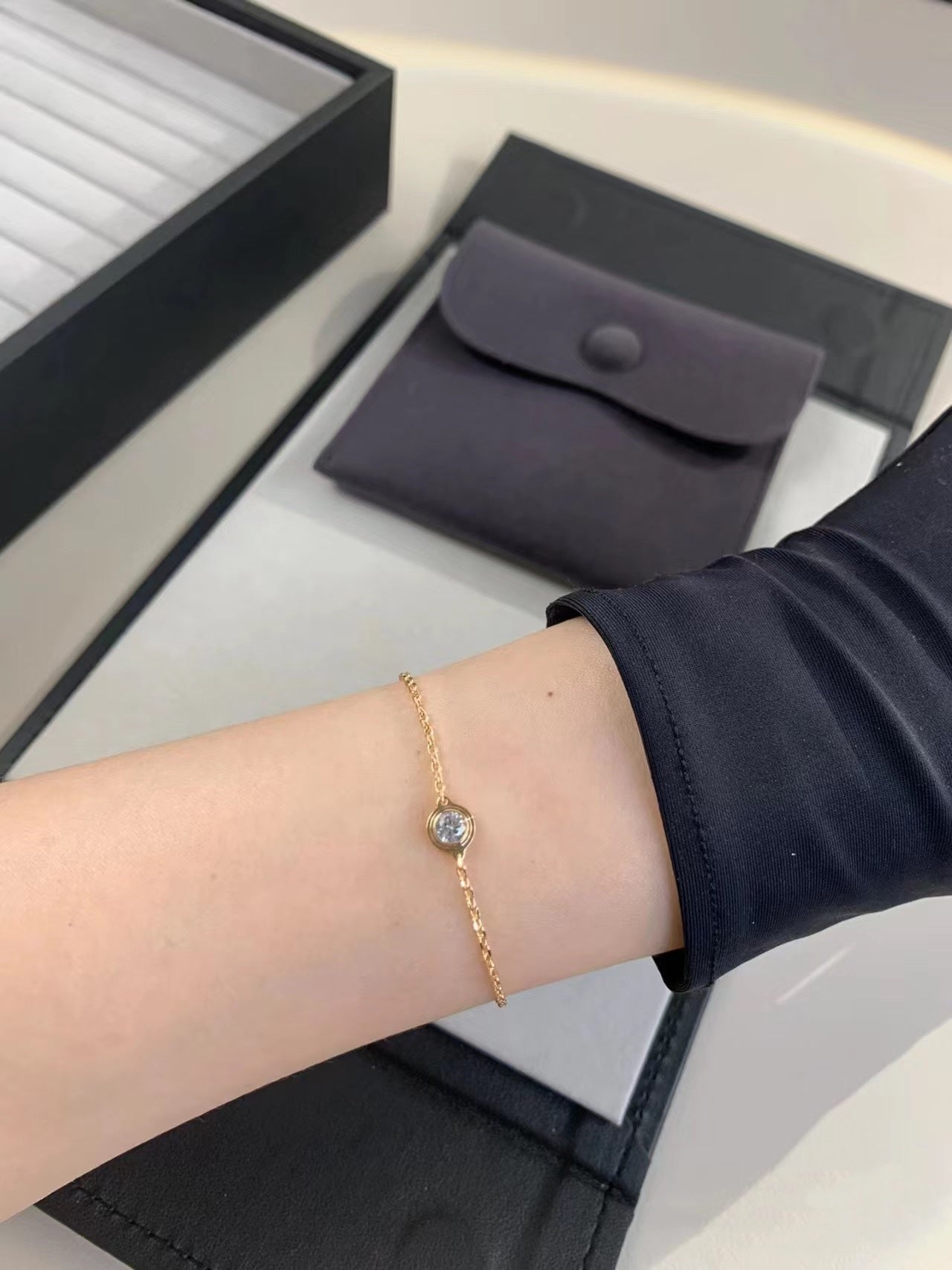[Rosla]DAMOUR DIAMOND LINK BRACELET