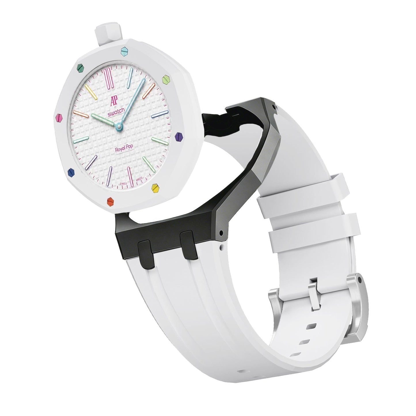 [Rosla]Royal Oak Pop Exclusive Bioceramic Case & Silicone Strap Mix Color