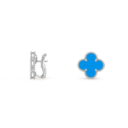 [Rosla]CLOVER SILVER 15MM MOP EARRINGS COLLECTION