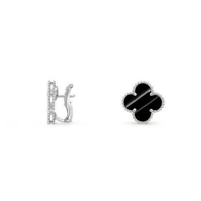 [Rosla]CLOVER SILVER 15MM MOP EARRINGS COLLECTION