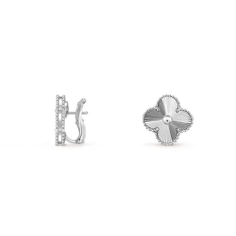 [Rosla]CLOVER SILVER 15MM MOP EARRINGS COLLECTION