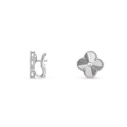[Rosla]CLOVER SILVER 15MM MOP EARRINGS COLLECTION