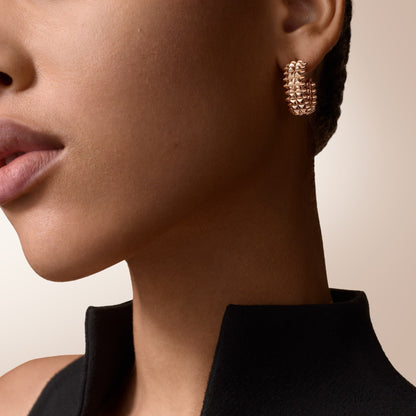 [Rosla]CLASH 9.2MM DOUBLE ROW EARRINGS