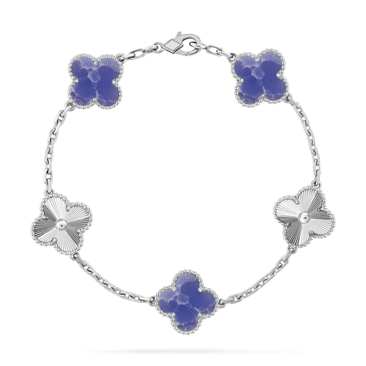 [Rosla]CLOVER 5 MOTIF BLUE VEINS BRACELET COLLECTION