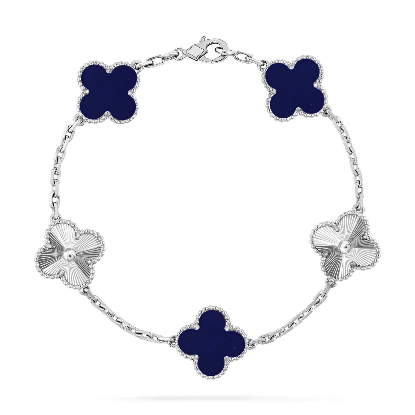 [Rosla]CLOVER 5 MOTIF LAPIS LAZULI BRACELET COLLECTION